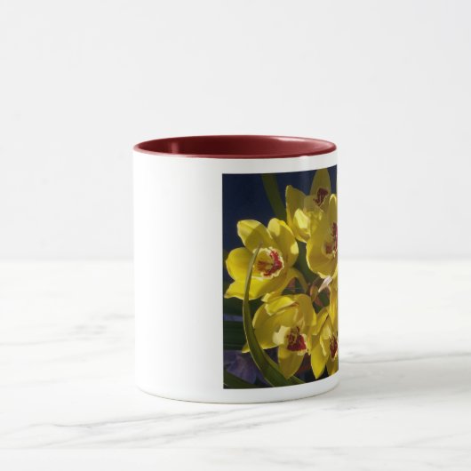 Gelbe Orchideen Tasse (Zentrum)