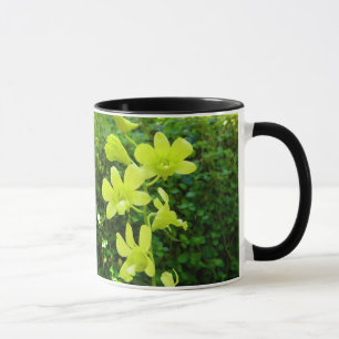 Gelbe Orchideen-Tasse Tasse