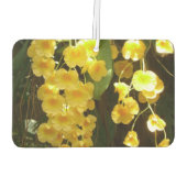 Gelbe Orchideen - tropische Blume Autolufterfrischer (Rückseite)