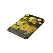 Gelbe Orchideen - tropische Blume Badematte (Schrägansicht)