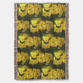 Gelbe Orchideen - tropische Blume Decke (Vorderseite Vertikal)