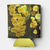 Gelbe Orchideen - tropische Blume Dosenkühler (Rückseite)