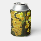 Gelbe Orchideen - tropische Blume Dosenkühler (Kanne Rückseite)
