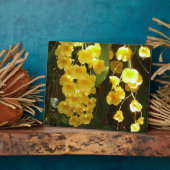 Gelbe Orchideen - tropische Blume Fotoplatte (Seite)