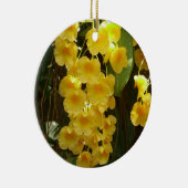 Gelbe Orchideen - tropische Blume Keramik Ornament (Rechts)