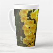 Gelbe Orchideen - tropische Blume Milchtasse (Linke Ecke)