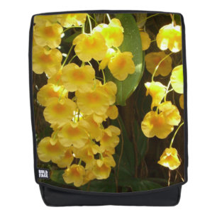 Gelbe Orchideen - tropische Blume Rucksack