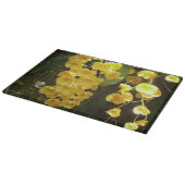 Gelbe Orchideen - tropische Blume Schneidebrett (Ecke)