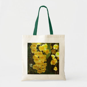 Gelbe Orchideen - tropische Blume Tragetasche