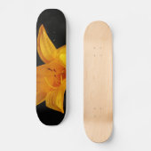 Gelbe Orchideenplatte Skateboard (Vorderseite)