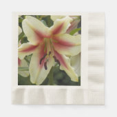 Gelbe Orienpet Liege mit Roter Sternexplosion Serviette (Vorderseite)