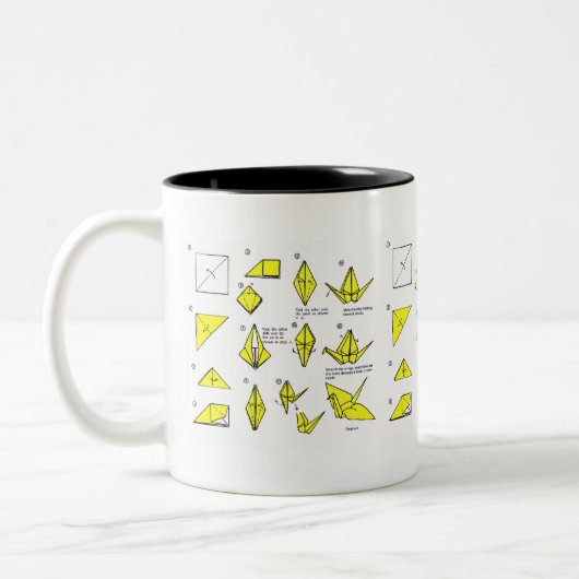 Gelbe Origami Tasse (Links)