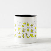 Gelbe Origami Tasse (Mittel)