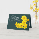 Gelbe Osterglocke Botanischer Frühling Moderner Ge Karte (Gelbe Blume)