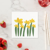 Gelbe Osterglocken-Blumen-Party Serviette (Beispiel)