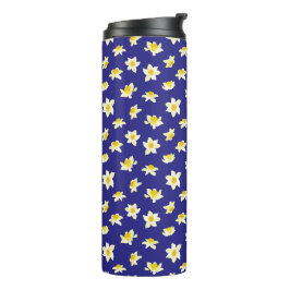Gelbe Osterglocken Frühlingsmodern. Thermosbecher