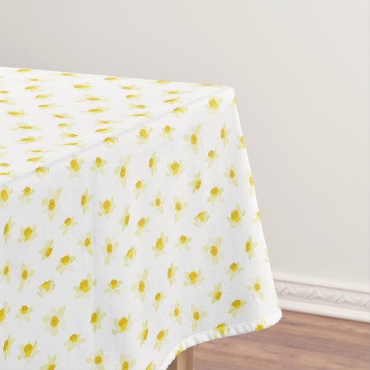 Gelbe Osterglocken Frühlingsmodern. Tischdecke (Beispiel)