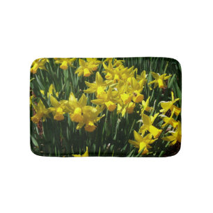 Gelbe Osterglocken I Fröhliche Frühlingsblumen Badematte