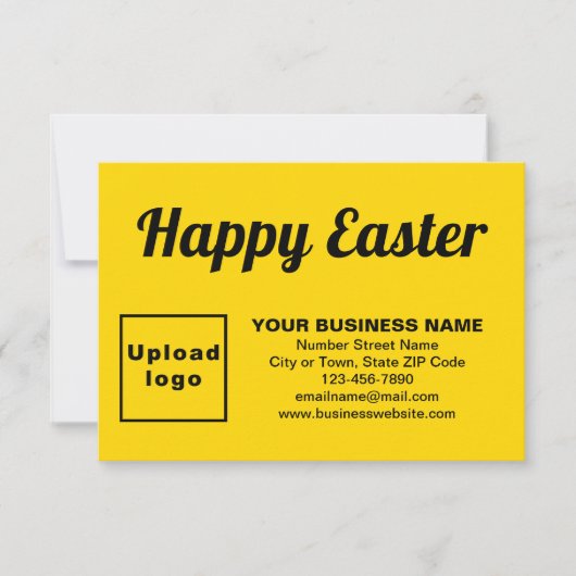 Gelbe Osterkarte Karte (Vorderseite)