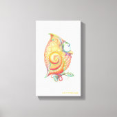 Gelbe Owl Leinwand Hängend (Vorderseite)