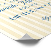 Gelbe Palmenfrühlingspinner FavoritenErinnerungen  Poster (Ecke)