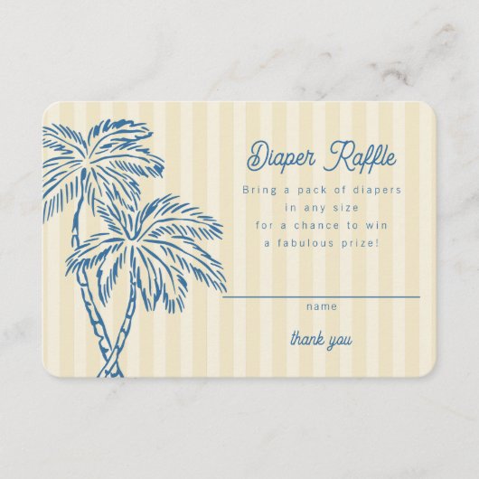 Gelbe Palmspinge Pastelltücher Einlage Begleitkarte (Vorderseite)