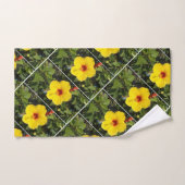 Gelbe Pansie Blumensommer Handtuch (Handtuch)