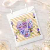 Gelbe Pansy Art Blume Blumenkästen Gastgeschenk Geschenktütchen (Ausgeschnitten)