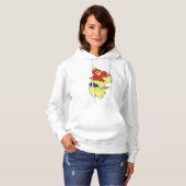 Gelbe Papagei Hoodie (Vorne ganz)
