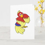 Gelbe Papagei Karte (Gelbe Blume)