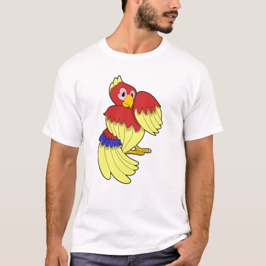 Gelbe Papagei T-Shirt (Vorderseite)