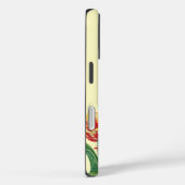 Gelbe Papageientuppe Floral Monogramm Case-Mate iPhone Hülle (Rückseite / Rechts)