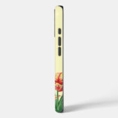 Gelbe Papageientuppe Floral Monogramm Case-Mate iPhone Hülle (Rückseite / Links)