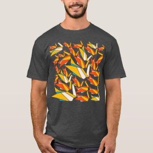 Gelbe Papierkran T-Shirt