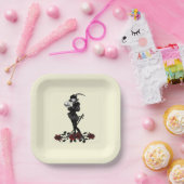 Gelbe Papierplatte des Hamlet Pappteller (Party)