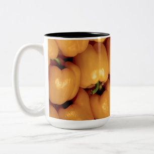 Gelbe Paprika-Tasse Zweifarbige Tasse