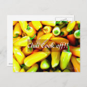 Gelbe Paprikas Postkarte (Vorne/Hinten)