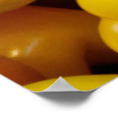 Gelbe Paprikaschoten Hintergrund Poster (Ecke)