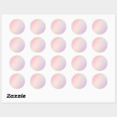 Gelbe Pastel Custom Trendy Classic Round Sticker (Blatt)