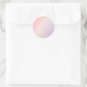 Gelbe Pastel Custom Trendy Classic Round Sticker (Tasche)