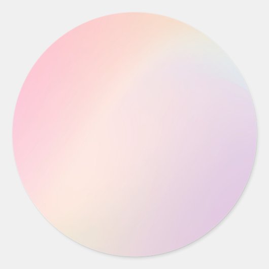 Gelbe Pastel Custom Trendy Classic Round Sticker (Vorderseite)