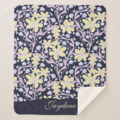 Gelbe Pastell-Blume unter Reben Sherpadecke (Vorderseite)