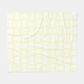 Gelbe Pastellfarben und weißes Webdesign Fleecedecke (Vorderseite (Horizontal))