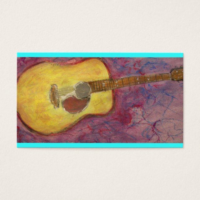 gelbe Patina-akustische Gitarre (Vorderseite)