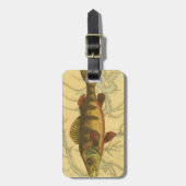 Gelbe Perle auf Karte Gepäckanhänger (Vorderseite vertikal)