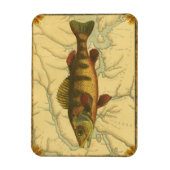 Gelbe Perle auf Karte Magnet (Vertikal)