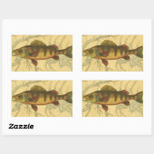 Gelbe Perle auf Karte Rechteckiger Aufkleber (Blatt)