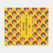 Gelbe Personalisierte Bücher Fleecedecke (Vorderseite (Horizontal))