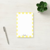 Gelbe personalisierte Skriptname Post-it Klebezettel (Büro)
