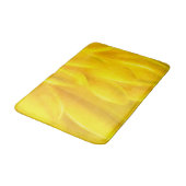 Gelbe Petalabstraktion Mittel Bath Mat Badematte (Schrägansicht)